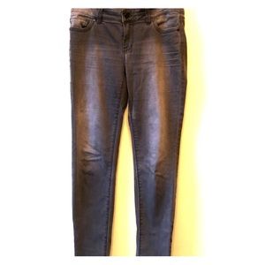 White House Black Market Gray Skinny Jeans